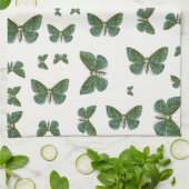 Geometra papilionaria - The Large Emerald Moth Geschirrtuch (Gefaltet)