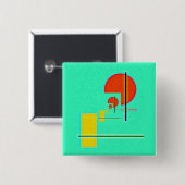 Geometri abstrakt button (Vorne & Hinten)