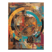 Geometría Dinámica: Collage Abstracto con Colores Fotodruck (Vorne)