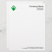 Geometric 01 - Grasgrün Briefbogen (Vorne/Hinten)