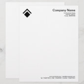 Geometric 01 - Schwarz Briefkopf (Vorne/Hinten)