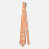 Geometric 030614 - Orange on White Krawatte (Vorderseite)