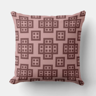Geometric 030614 - Shades of Brown Kissen