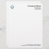 Geometric 03 - Ocean Green Briefkopf (Vorne/Hinten)