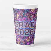 Geometric 2026 Graduate Mug Milchtasse (Vorderseite)