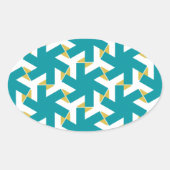 Geometric 230614 (03) ovaler aufkleber (Vorderseite)