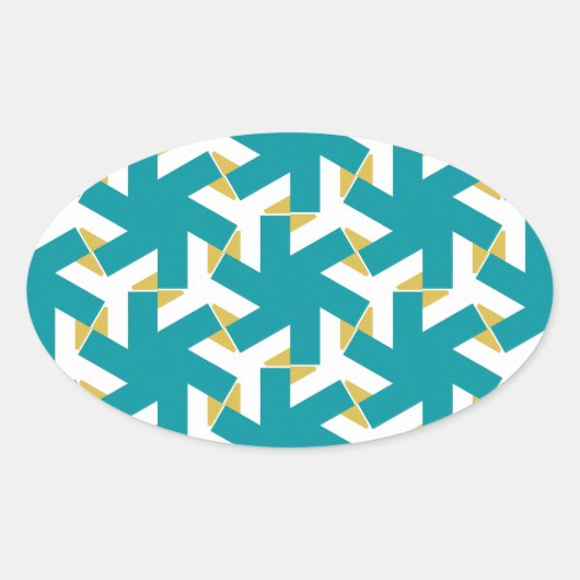 Geometric 230614 (03) ovaler aufkleber (Vorderseite)