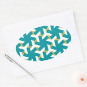 Geometric 230614 (03) ovaler aufkleber (Umschlag)