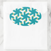 Geometric 230614 (03) ovaler aufkleber (Tasche)