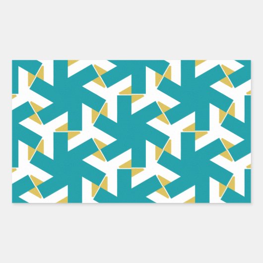 Geometric 230614 (03) rechteckiger aufkleber (Vorderseite)