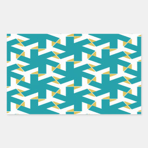 Geometric 230614 (03) rechteckiger aufkleber