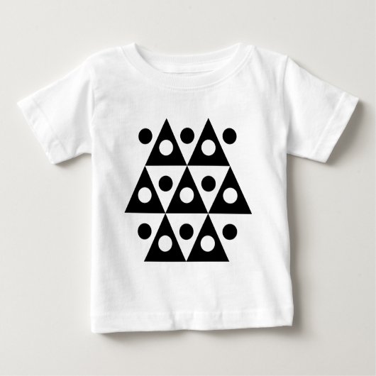Geometric 260514 - Schwarz Baby T-shirt (Vorderseite)