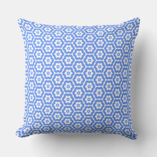 Geometric 280514 (03) - Baby Blue on White Kissen (Vorderseite)