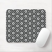 Geometric 280514 (03) - Black on White Mousepad (Mit Mouse)