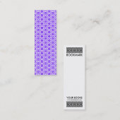 Geometric 280514 (03) - White on Lila Mini Visitenkarte (Vorne/Hinten)