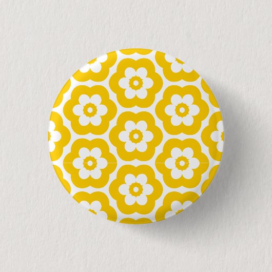 Geometric 290514 (3) - Bernstein auf Weiß Button (Vorderseite)