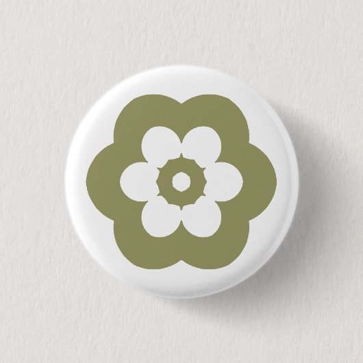 Geometric 290514 (3) - Khaki on White Button (Vorderseite)