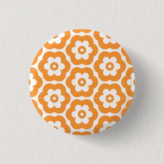 Geometric 290514 (3) - Light Orange on White Button (Vorderseite)