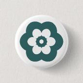 Geometric 290514 (3) - Moss Green on White Button (Vorderseite)