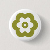Geometric 290514 (3) - Olive on White Button (Vorderseite)