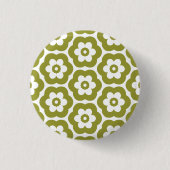 Geometric 290514 (3) - Olive on White Button (Vorderseite)