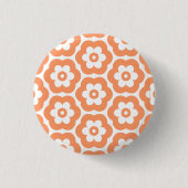 Geometric 290514 (3) - Peach on White Button (Vorderseite)