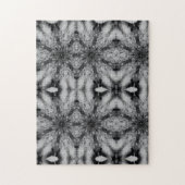 Geometric abstract art black and white puzzle (Vertikal)