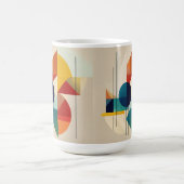 Geometric Abstract Art in Bauhaus Style Kaffeetasse (Mittel)