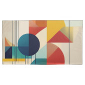 Geometric Abstract Art in Bauhaus Style Kissenbezug (Vorderseite)