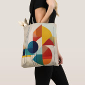 Geometric Abstract Art in Bauhaus Style Tasche (Von Nahem)