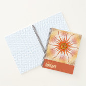 Geometric abstract contemporary colourful spiral notizblock (Innenseite)