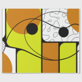 Geometric Abstract Design with Bold Shapes Geschenkpapier (Flach)