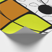 Geometric Abstract Design with Bold Shapes Geschenkpapier (Ecke)