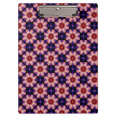 Geometric Abstract Floral Klemmbrett (Vorderseite)