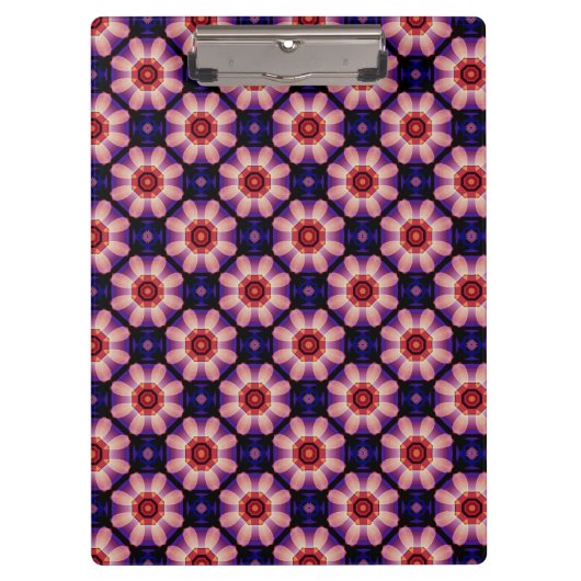 Geometric Abstract Floral Klemmbrett (Vorderseite)