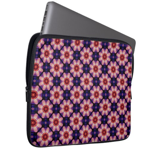 Geometric Abstract Floral Laptopschutzhülle (Vorne Rechts)