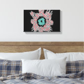 Geometric Abstract Flow Canvas Leinwanddruck (Insitu (Schlafzimmer))