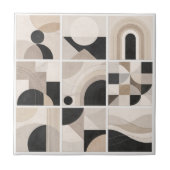 Geometric Abstract Harmony – Modern Ceramic Tile Fliese (Vorderseite)