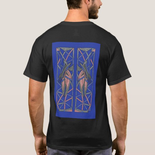 Geometric Abstract Men’s Art Tee (Rückseite)