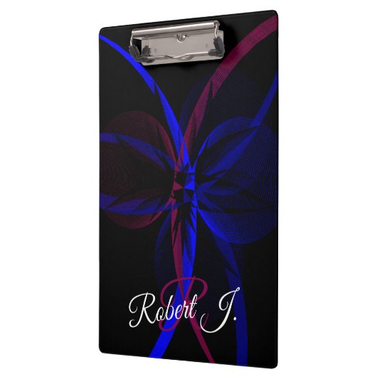 Geometric Abstraction Clipboard Klemmbrett (Links)