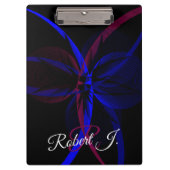 Geometric Abstraction Clipboard Klemmbrett (Vorderseite)