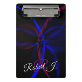 Geometric Abstraction Mini Clipboard Klemmbrett (Vorderseite)