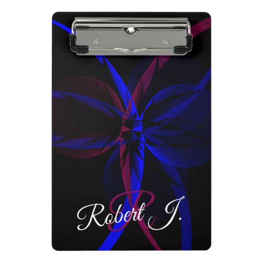 Geometric Abstraction Mini Clipboard Klemmbrett (Vorderseite)