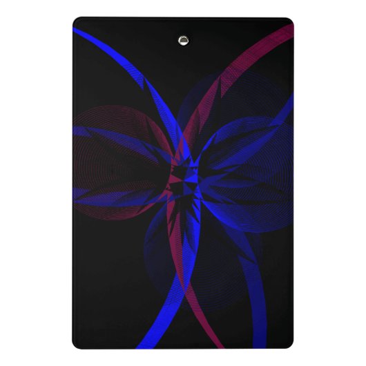 Geometric Abstraction Mini Clipboard Klemmbrett (Rückseite)