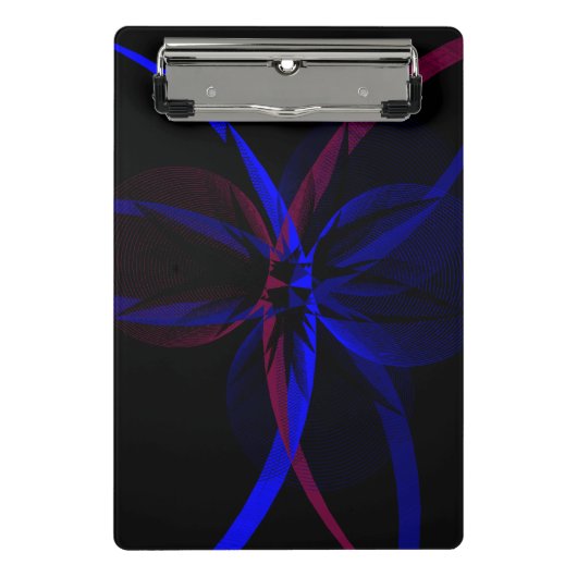 Geometric Abstraction Mini Clipboard Klemmbrett (Vorderseite)