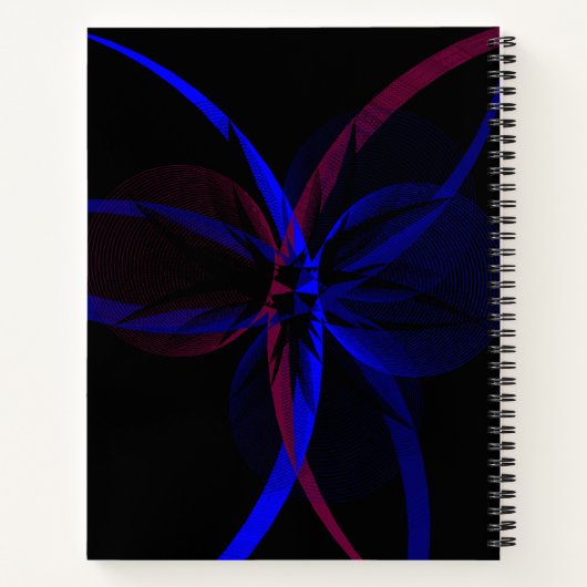 Geometric Abstraction Spiral Notebook Notizblock (Rückseite)