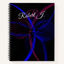 Geometric Abstraction Spiral Notebook Notizblock
