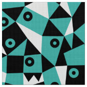 Geometric Abstrakt 030919 - Blue Green Stoff (Nahaufnahme)