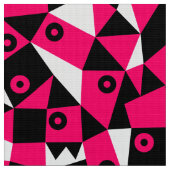 Geometric Abstrakt 030919 - Neon Red Stoff (Nahaufnahme)