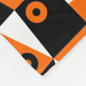 Geometric Abstrakt 030919 - Orange Fleecedecke (Ecke)